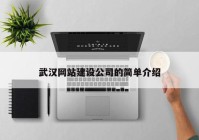 武汉网站建设公司的简单介绍